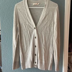 Tory Burch women’s oatmeal cardigan size XL